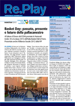 Basket Day: Passato, Presente E Futuro Della Pallacanestro