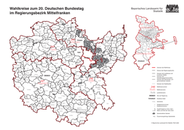 Wahlkreise Zum 20. Deutschen Bundestag Im Regierungsbezirk Mittelfranken