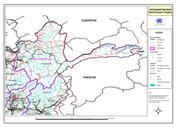 AFGHANISTAN MAP North Eastern Region