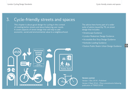 LCDS Chapter 3 Cycle Friendly Streets and Spaces