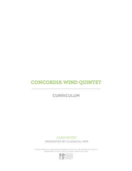 Concordia Wind Quintet