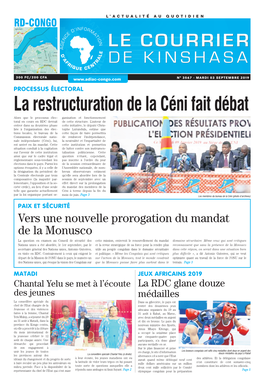 La Restructuration De La Céni Fait Débat