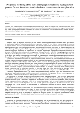 Prognostic Modeling of the Curvilinear Graphene Selective Hydrogenation Process for the Formation of Optical Scheme Components for Nanophotonics