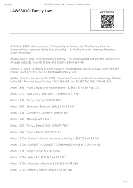 LAWS3010: Family Law (Academic Year 2015/16)