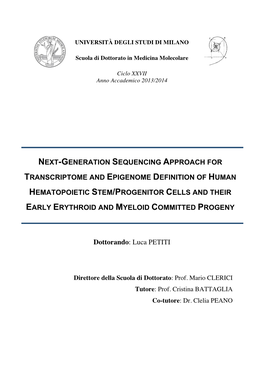 Next-Generation Sequencing Approach For