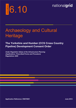 Archaeology and Cultural Heritage