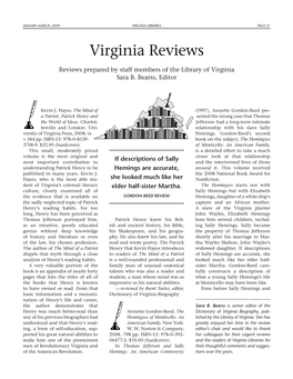 Virgina Reviews