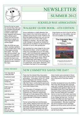 Newsletter Summer 2012