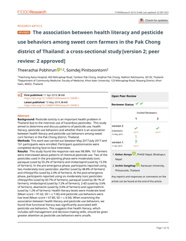 The Association Between Health Literacy And