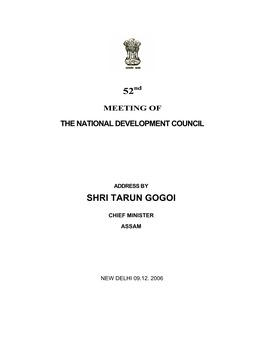 52 Shri Tarun Gogoi