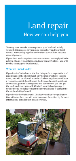 Land Repair How We Can Help You