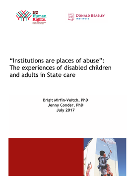 Institutions Are Places of Abuse: The