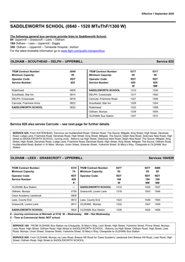 School Bus Services in the Oldham Area