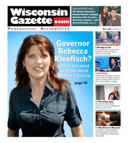 Governor Rebecca Kleefisch?