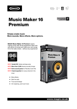 Info on Music Maker 16