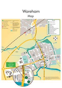 Wareham Forest 3 a 3/ Mile Oad 4 R Map Key P Coach Parking (Long Stay) Walls Walk, (Approx