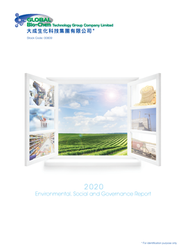 Environmental, Social and Governance Report Contents