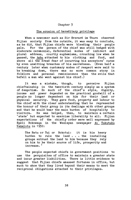 Fijian Colonial Experience: a Study of the Neotraditional Order Under British Colonial Rule Prior to World War II, by Timothy J