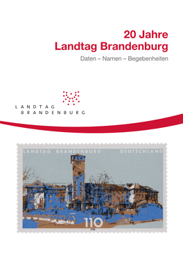 20 Jahre Landtag Brandenburg