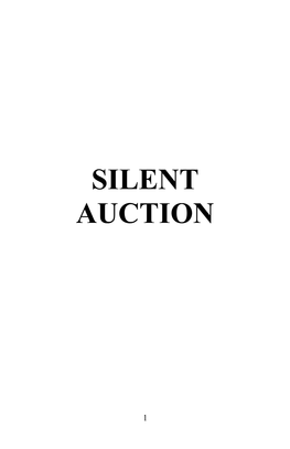 Silent Auction