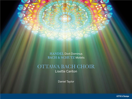 OTTAWA BACH CHOIR Lisette Canton