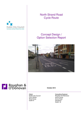 North Strand Road Cycle Route Concept Design / Option Selection