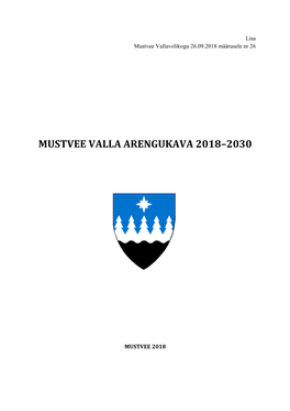 Mustvee Valla Arengukava 2018–2030