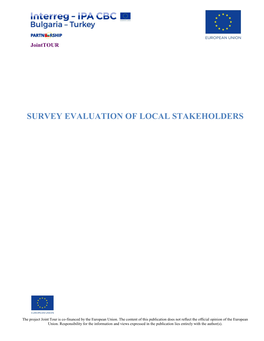 Survey Evaluation of Local Stakeholders