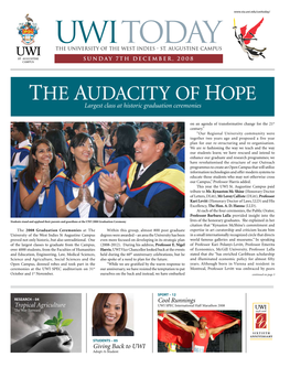 THE AUDACITY of HOPE Largest Class at Historic Graduation Ceremonies