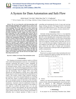 A System for Dam Automation and Safe Flow