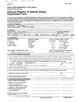 National Register of Historic Places Registration Form