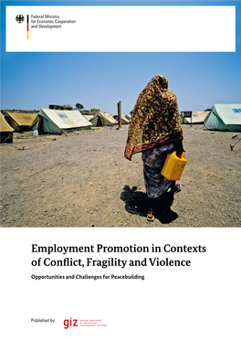 Employment Promotion in Contexts of Conflict, Fragility and Violence