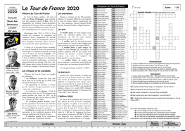 Le Tour De France 2020