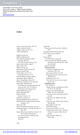 Adorno, Theodor W., 82, 170, 171 Aiken, Webster, 219N13 Ashbery, John, 36, 271, 272 ASKO Ensemble, 95 Babbitt, Irving, 314 Babbi