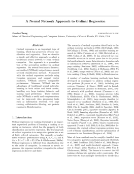 A Neural Network Approach to Ordinal Regression