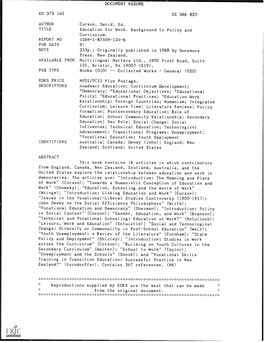 Ed 373 145 Author Title Report No Pub Date Note Available from Pub Type Edrs Price Descriptors Identifiers Abstract Document