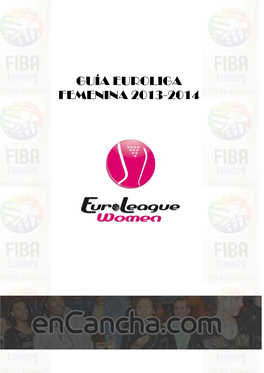 Guía Euroliga Femenina 2013-2014