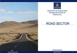 Mongolian Road Network
