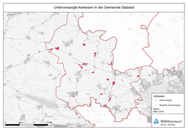 Unterversorgte Adressen in Der Gemeinde Salzatal