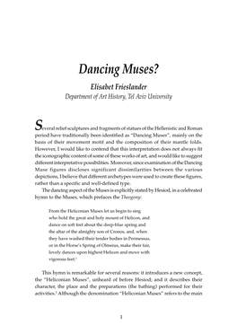 Dancing Muses?