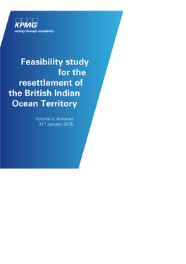 Feasibility Study for the Resettlement of the British Indian Ocean Territory