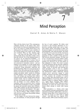 Mind Perception