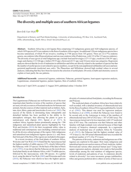 The Diversity and Multiple Uses of Southern African Legumes