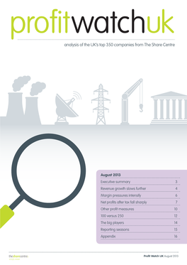 Analysis of the UK's Top 350 Companies from the Share Centre