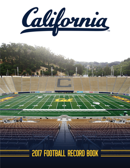 2017 California Football Record Book 1 California Golden Bears Football
