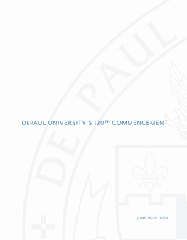 Depaul University's 120Th Commencement