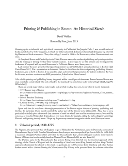 Printing & Publishing in Boston