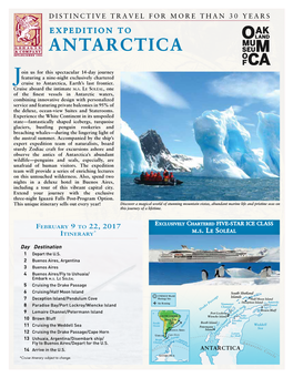 Antarctica E S Tablished 1984