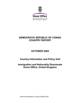 Congo-Kinshasa October 2004