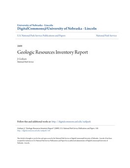 Geologic Resources Inventory Report J